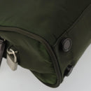 PRADA Tote Bag Nylon Green Silver Auth 175696-14