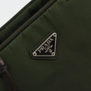 PRADA Tote Bag Nylon Green Silver Auth 175696-17