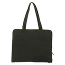 PRADA Tote Bag Nylon Green Silver Auth 175696-2