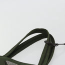 PRADA Tote Bag Nylon Green Silver Auth 175696-8