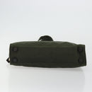 PRADA Tote Bag Nylon Green Silver Auth 175696-5