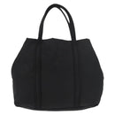 PRADA Hand Bag Nylon Black Silver Auth 175699-13