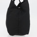PRADA Hand Bag Nylon Black Silver Auth 175699-4