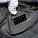 PRADA Shoulder Bag Nylon Gray Silver Auth 175700-21