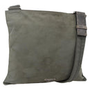 PRADA Shoulder Bag Nylon Gray Silver Auth 175700-1