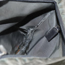 PRADA Shoulder Bag Nylon Gray Silver Auth 175700-24