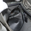 PRADA Shoulder Bag Nylon Gray Silver Auth 175700-11
