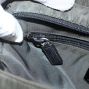 PRADA Shoulder Bag Nylon Gray Silver Auth 175700-25