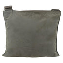 PRADA Shoulder Bag Nylon Gray Silver Auth 175700-2