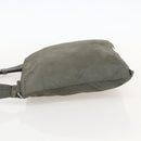 PRADA Shoulder Bag Nylon Gray Silver Auth 175700-3