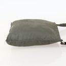 PRADA Shoulder Bag Nylon Gray Silver Auth 175700-4