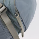 PRADA Backpack Nylon Light Blue Silver Auth 175701-21
