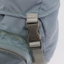 PRADA Backpack Nylon Light Blue Silver Auth 175701-22