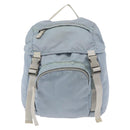 PRADA Backpack Nylon Light Blue Silver Auth 175701-13