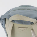 PRADA Backpack Nylon Light Blue Silver Auth 175701-7