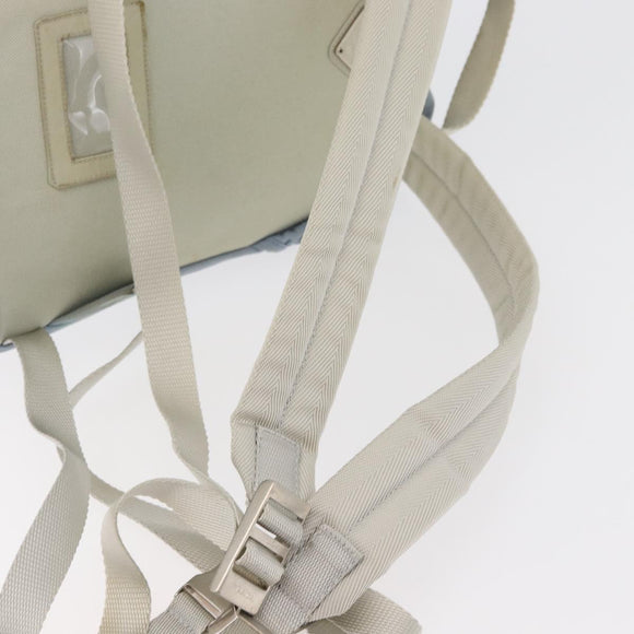 PRADA Backpack Nylon Light Blue Silver Auth 175701