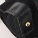 GUCCI GG Canvas Web Sherry Line Boston Bag Black Gold Red Auth 175702-16