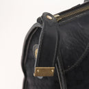 GUCCI GG Canvas Web Sherry Line Boston Bag Black Gold Red Auth 175702-10