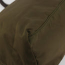 PRADA Tote Bag Nylon Khaki Gold Auth 175703-16