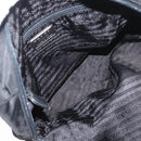 PRADA Tote Bag Nylon Black Silver Auth 175704-11