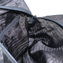 PRADA Tote Bag Nylon Black Silver Auth 175704-20