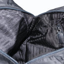 PRADA Tote Bag Nylon Black Silver Auth 175704-21