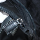 PRADA Tote Bag Nylon Black Silver Auth 175704-24