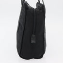 PRADA Tote Bag Nylon Black Silver Auth 175704-3