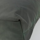 PRADA Tote Bag Nylon Green Silver Auth 175705-14