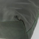 PRADA Tote Bag Nylon Green Silver Auth 175705-16