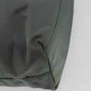 PRADA Tote Bag Nylon Green Silver Auth 175705-17