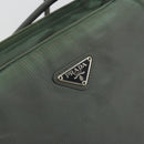 PRADA Tote Bag Nylon Green Silver Auth 175705-18