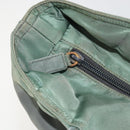 PRADA Tote Bag Nylon Green Silver Auth 175705-9
