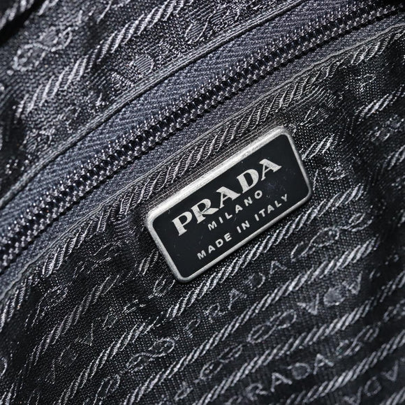 PRADA Tote Bag Nylon Green Silver Auth 175705