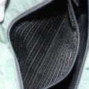 PRADA Tote Bag Nylon Green Silver Auth 175705-23