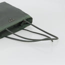 PRADA Tote Bag Nylon Green Silver Auth 175705-7