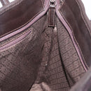 GUCCI Tote Bag Canvas Brown Silver 002 2123 0458 Auth 175706-17