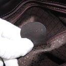 GUCCI Tote Bag Canvas Brown Silver 002 2123 0458 Auth 175706-21