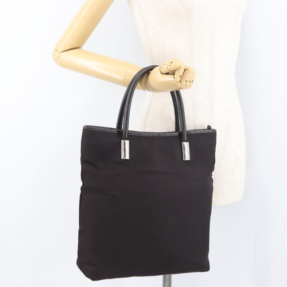 GUCCI Tote Bag Canvas Brown Silver 002 2123 0458 Auth 175706