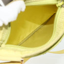 PRADA Shoulder Bag Nylon Yellow Silver Auth 175707-11