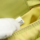 PRADA Shoulder Bag Nylon Yellow Silver Auth 175707-12