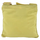 PRADA Shoulder Bag Nylon Yellow Silver Auth 175707-2