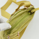 PRADA Shoulder Bag Nylon Yellow Silver Auth 175707-6