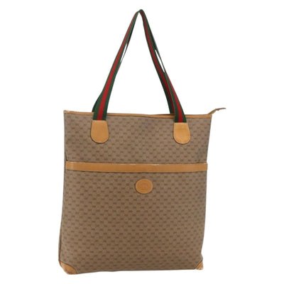 GUCCI Micro GG Supreme Web Sherry Line Bag PVC Beige 002 39 0163 Auth 175708