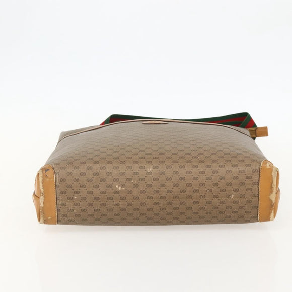GUCCI Micro GG Supreme Web Sherry Line Bag PVC Beige 002 39 0163 Auth 175708