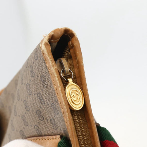GUCCI Micro GG Supreme Web Sherry Line Bag PVC Beige 002 39 0163 Auth 175708