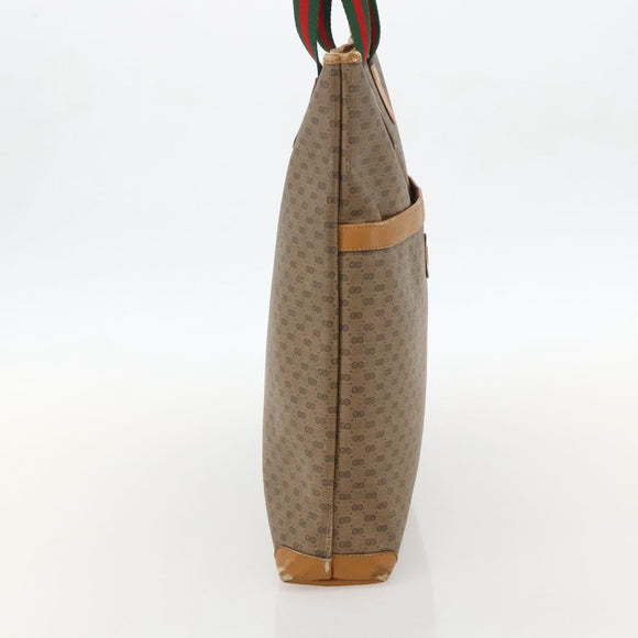 GUCCI Micro GG Supreme Web Sherry Line Bag PVC Beige 002 39 0163 Auth 175708