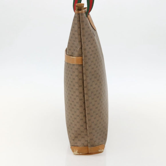 GUCCI Micro GG Supreme Web Sherry Line Bag PVC Beige 002 39 0163 Auth 175708