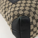 GUCCI GG Canvas Tote Bag Beige Silver 019 0401 Auth 175709-11