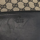 GUCCI GG Canvas Tote Bag Beige Silver 019 0401 Auth 175709-14
